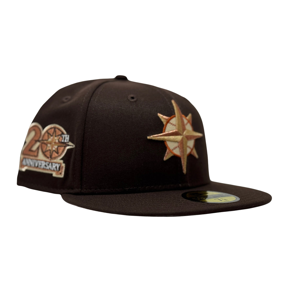 Seattle Mariners 20th Anniversary Deep Brown Fitted Hat