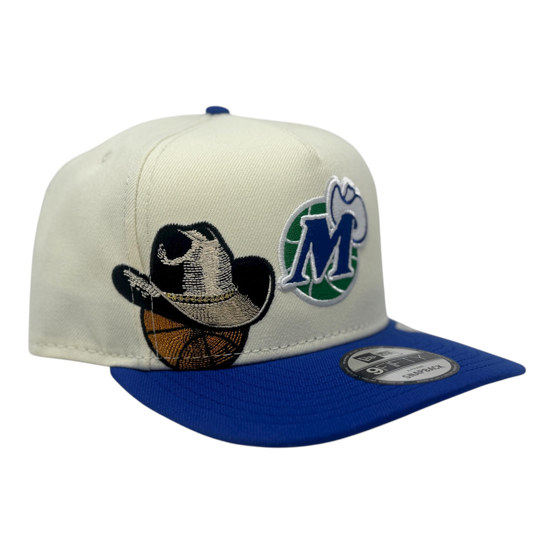 Dallas Mavrick's Hardwood Classics Team Snapback Hat-Chrome