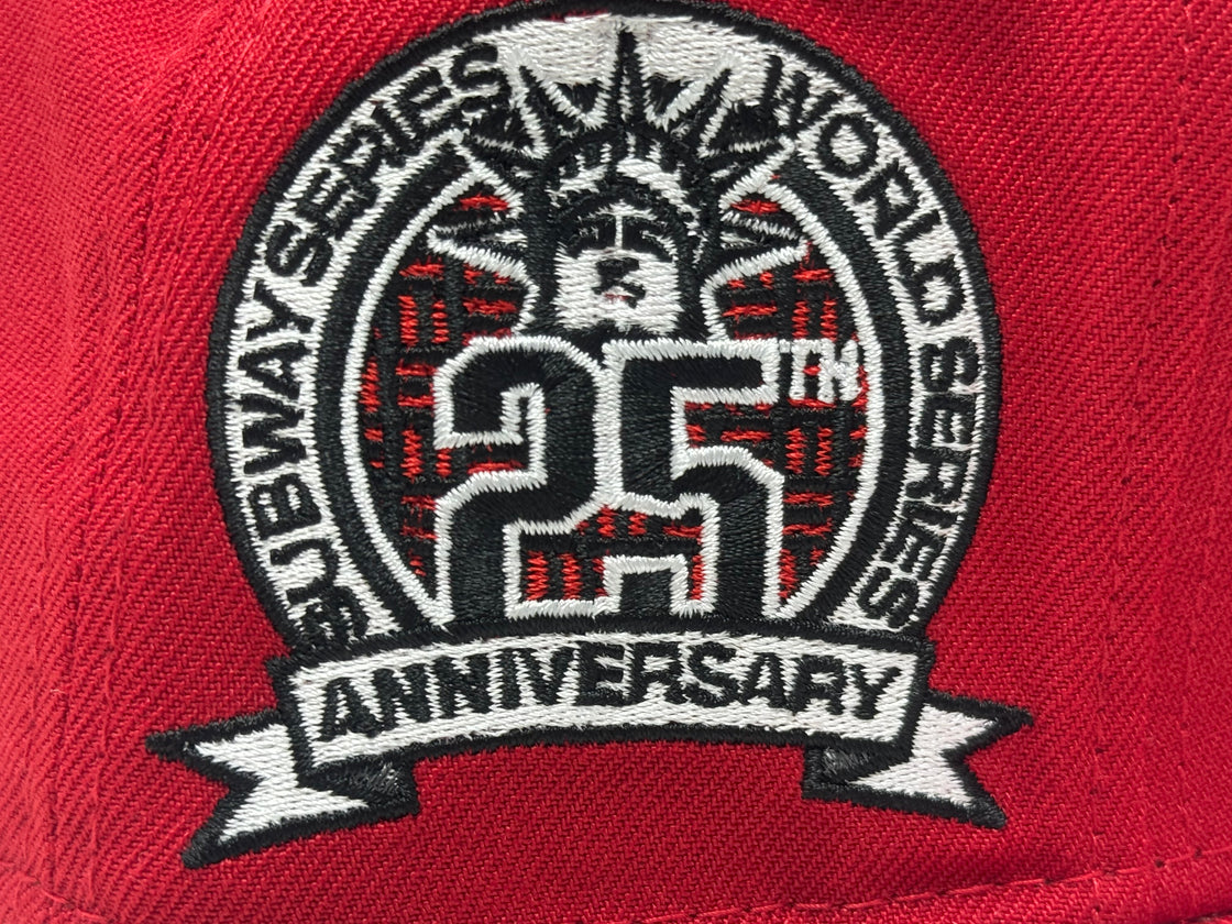 New York Yankees VS Mets Subway Series Fitted Hat-Red