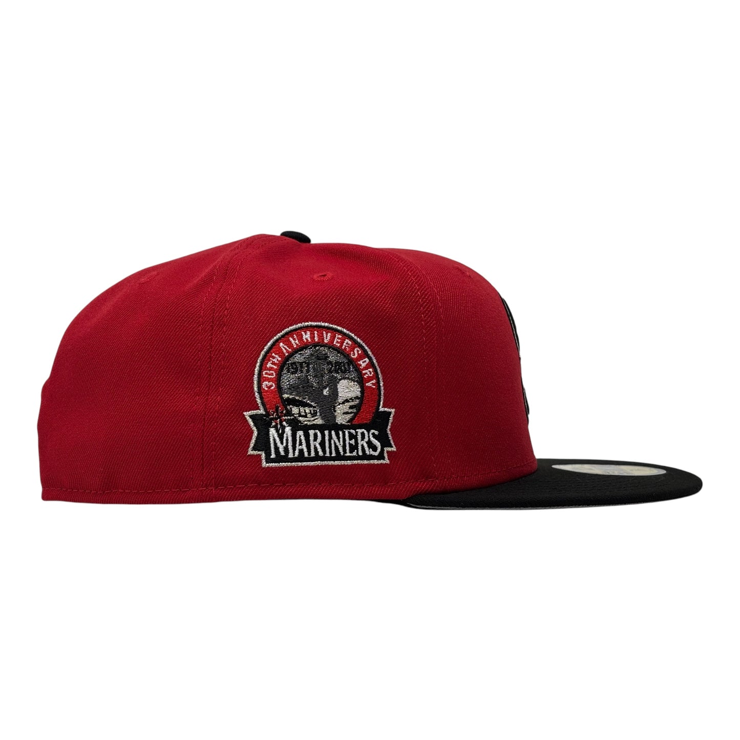 Seattle Mariners 30th Anniversary 59Fifty New Era Fitted Hat-Red Black