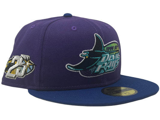 TAMPA BAY DEVIL RAYS 25TH ANNIVERSARY NEW ERA FITTED HAT