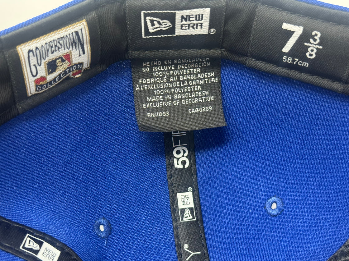 Los Angeles Angels 20th Anniversary Fitted Hats-Royal Pink