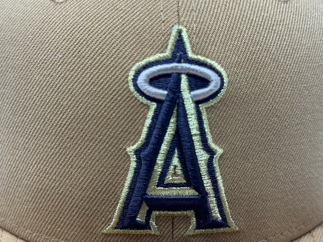 Los Angeles Angels 35th Anniversary 9Fifty New Era Snapback Hat-wheat