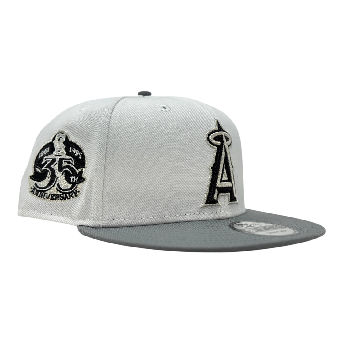 Los Angeles Angels 35th Anniversary 9Fifty Snapback Hat-White sliver