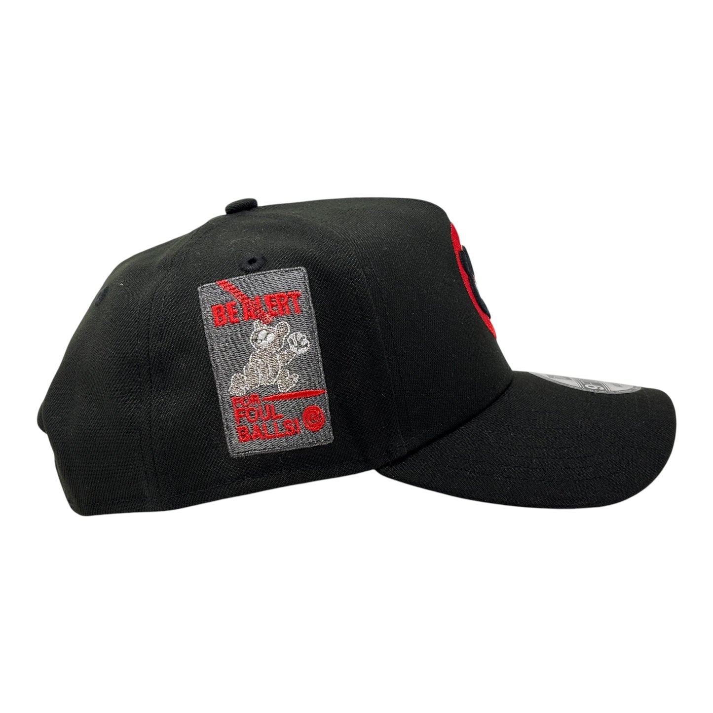 Chicago Cubs " Be Alert for Foul Balls" 9Forty A-Frame Snapback Hats-Black