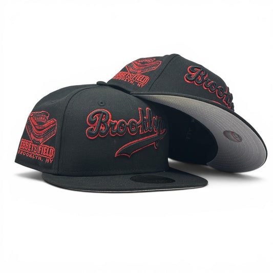 Brooklyn Dodgers Ebbets Field New Era Fitted Hat-Black