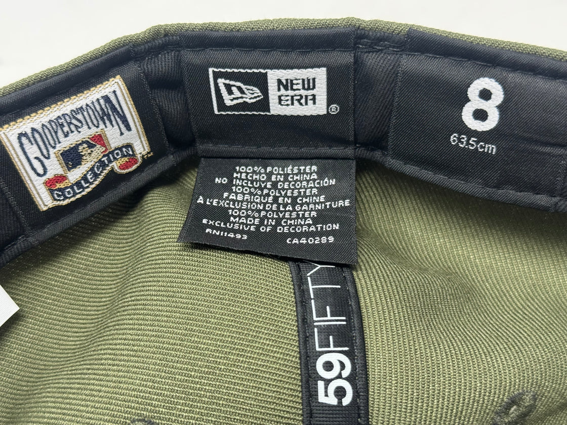 Los Angeles Angels 35th Anniversary Fitted Hats-Olive Green