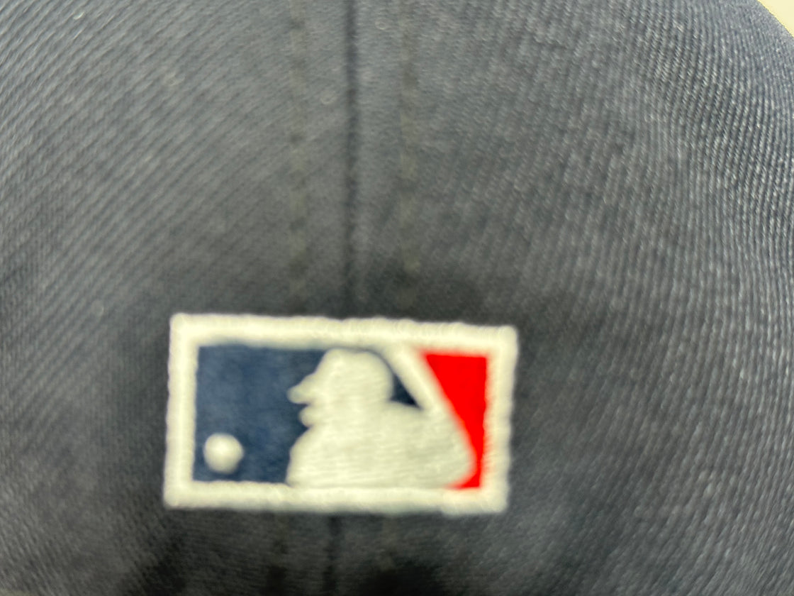 Los Angeles Angels 50th Anniversary Fitted Hats-Navy Blue