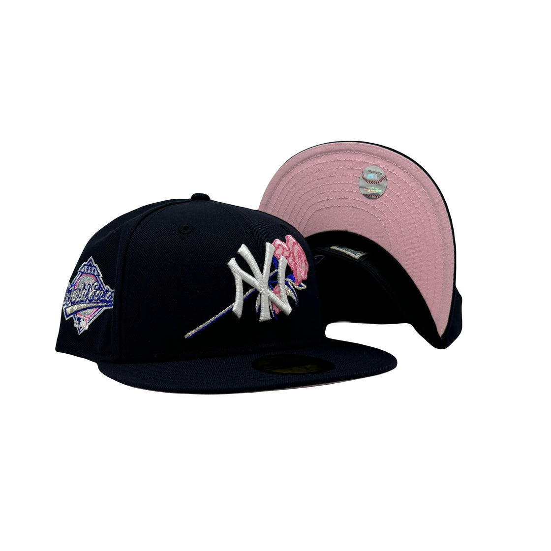 New York Yankees 1996 World Series Floral Logo 59Fifty New Era Fitted Hat