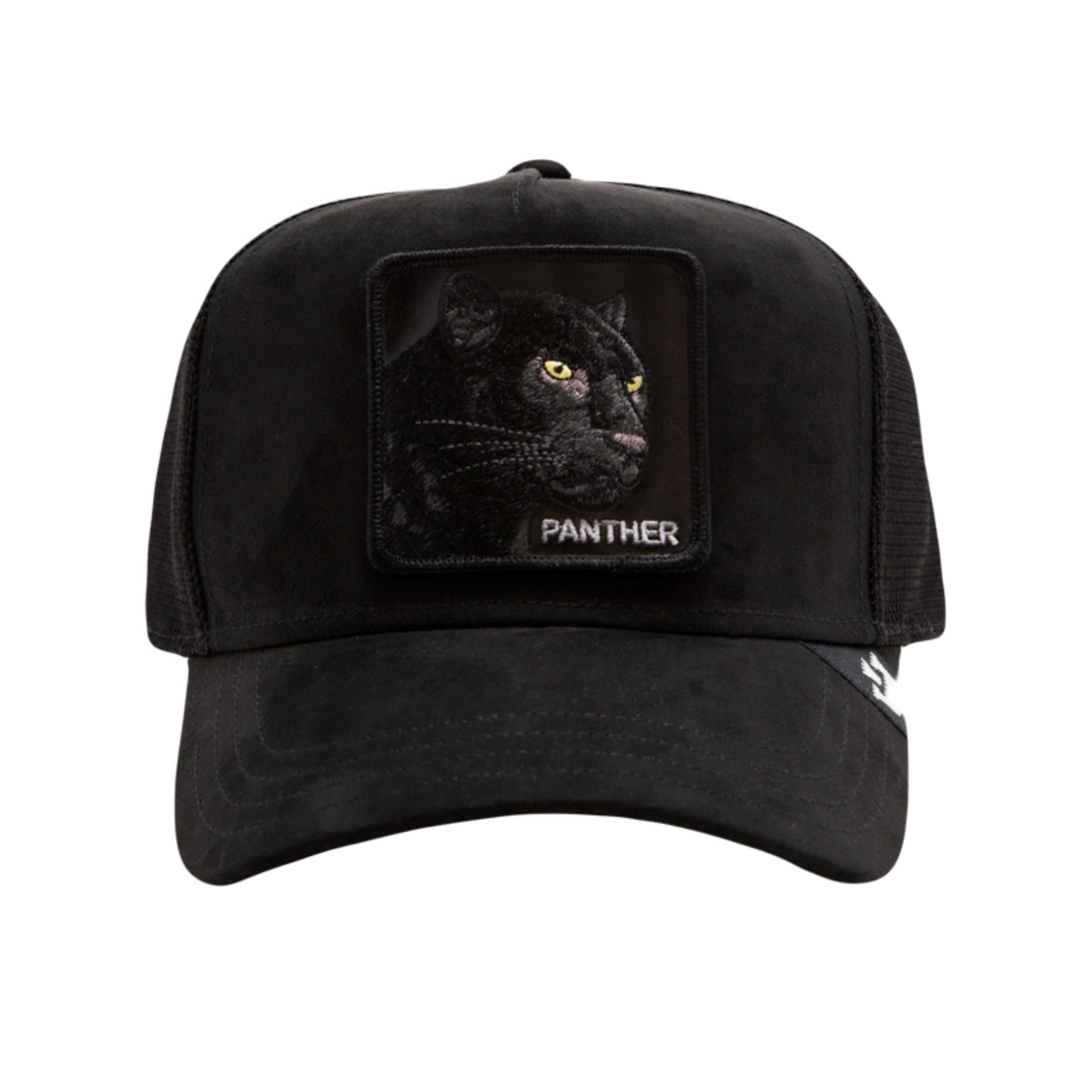 The Suede Panther Blacked Out The Farm Black Trucker Hat