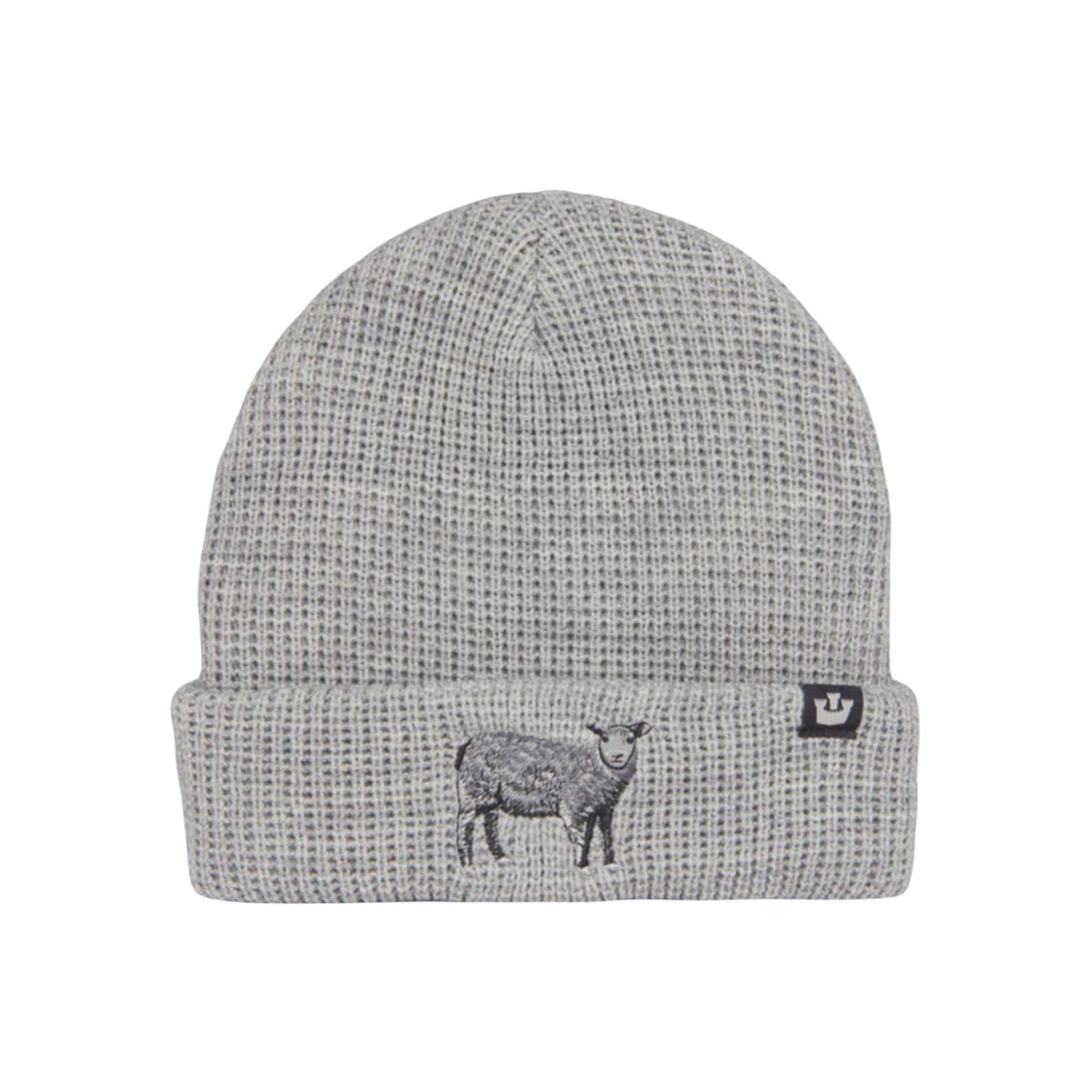 Ribbed Sheep Beanie Gray Man Acrylic