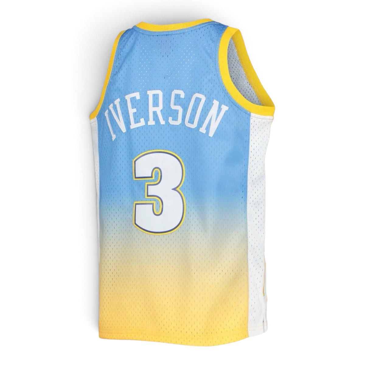 Denver Nuggets Mitchell & Ness 2006-07 Hardwood Classics Fadeaway Swingman Jersey - Powder Blue/Gold