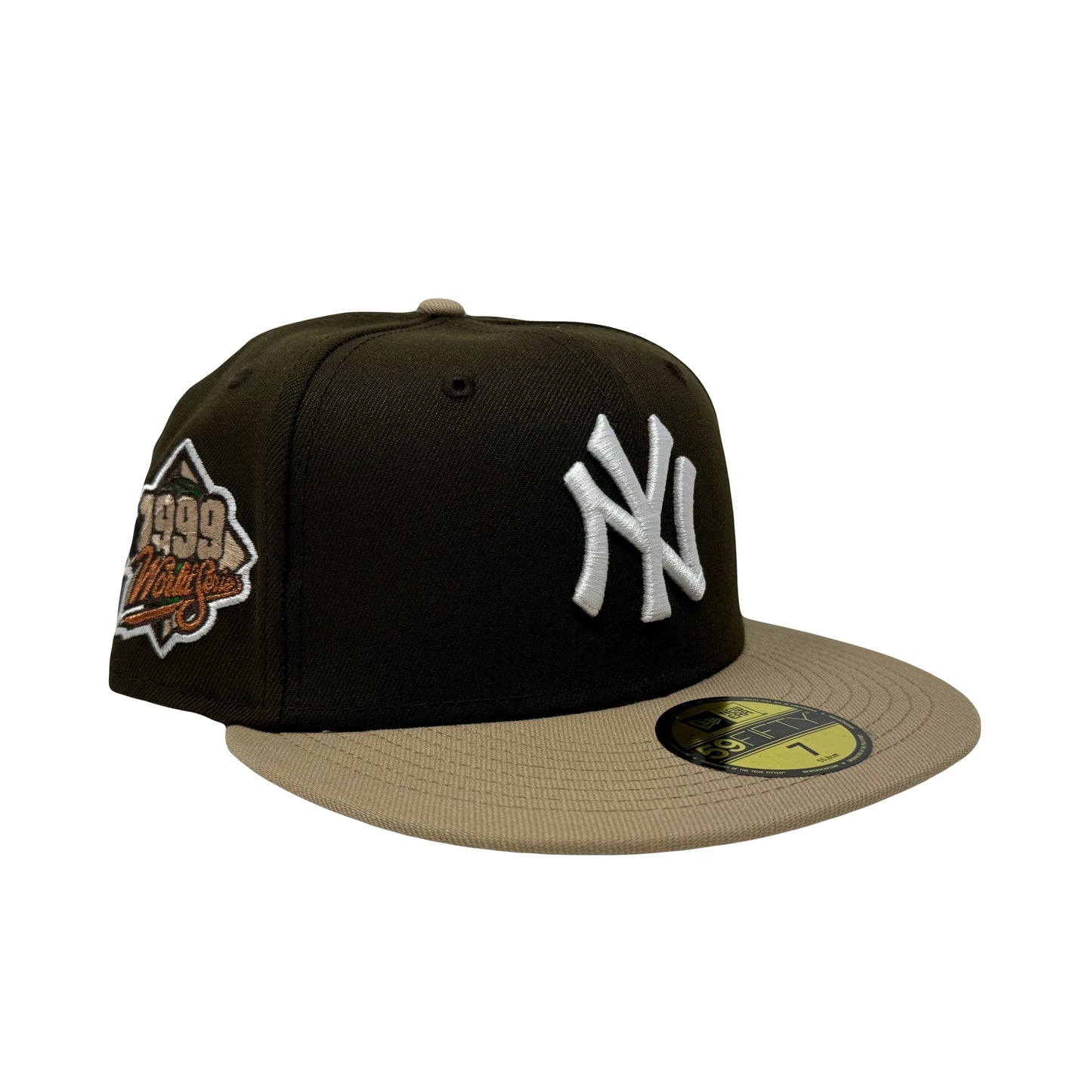 New York Yankees 1999 World Series Mocha Color 5950 New Era Fitted Hat