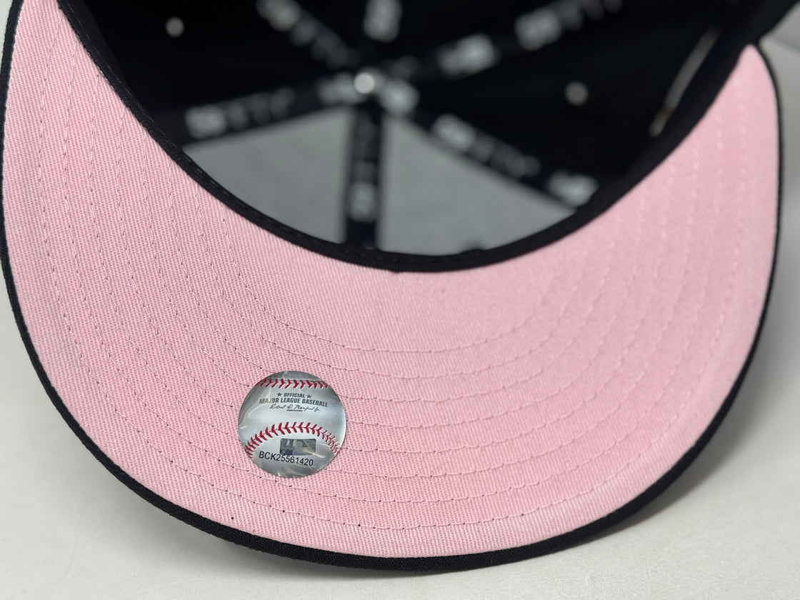 Houston Astros 2005 World Series Black pink Brim New Era Fitted Hat