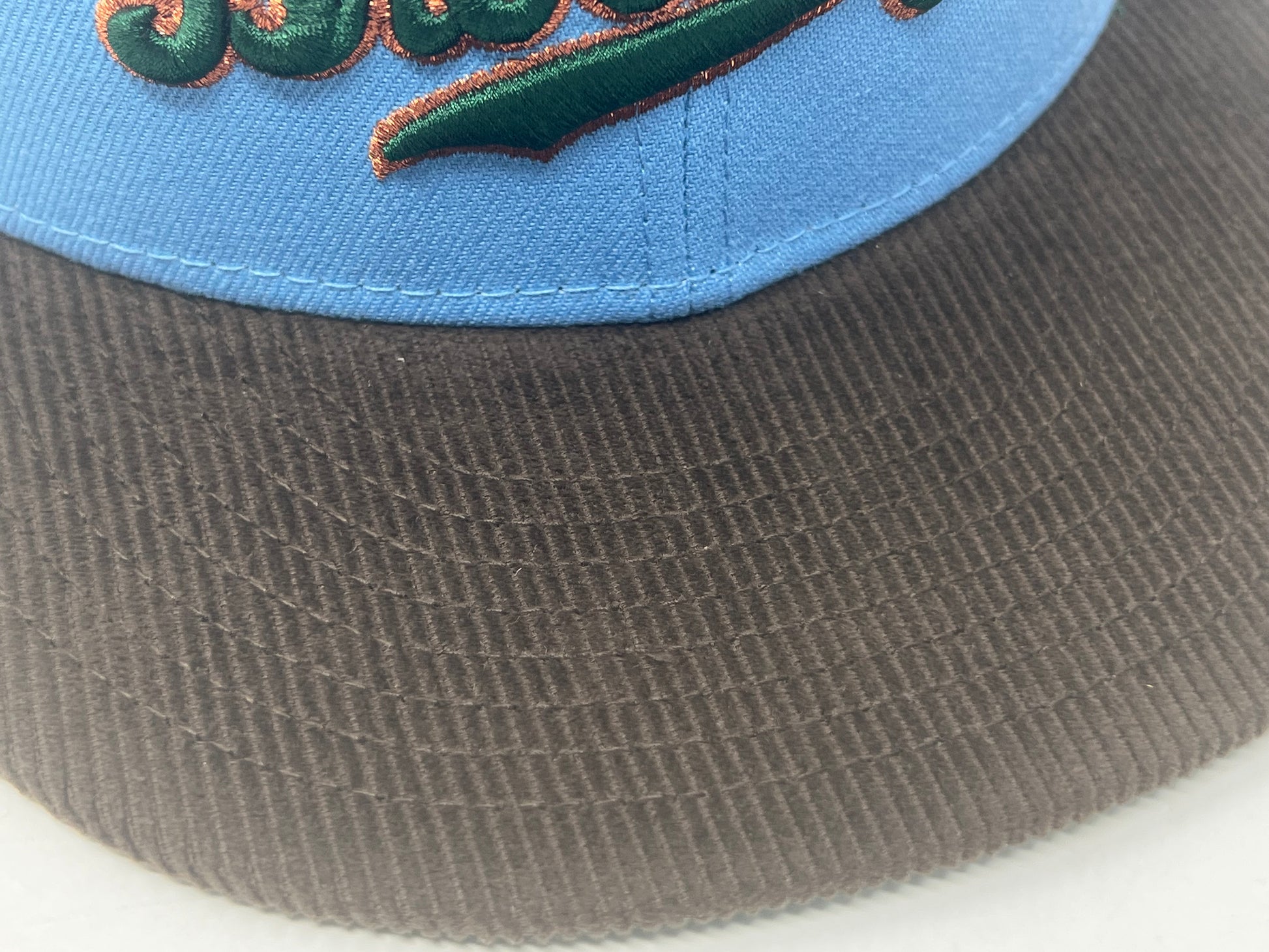 BROOKLYN DODGERS JACKIE ROBINSON 1942 ALL STAR GAME WALNUT CORDUROY VISOR NEW ERA FITTED HAT