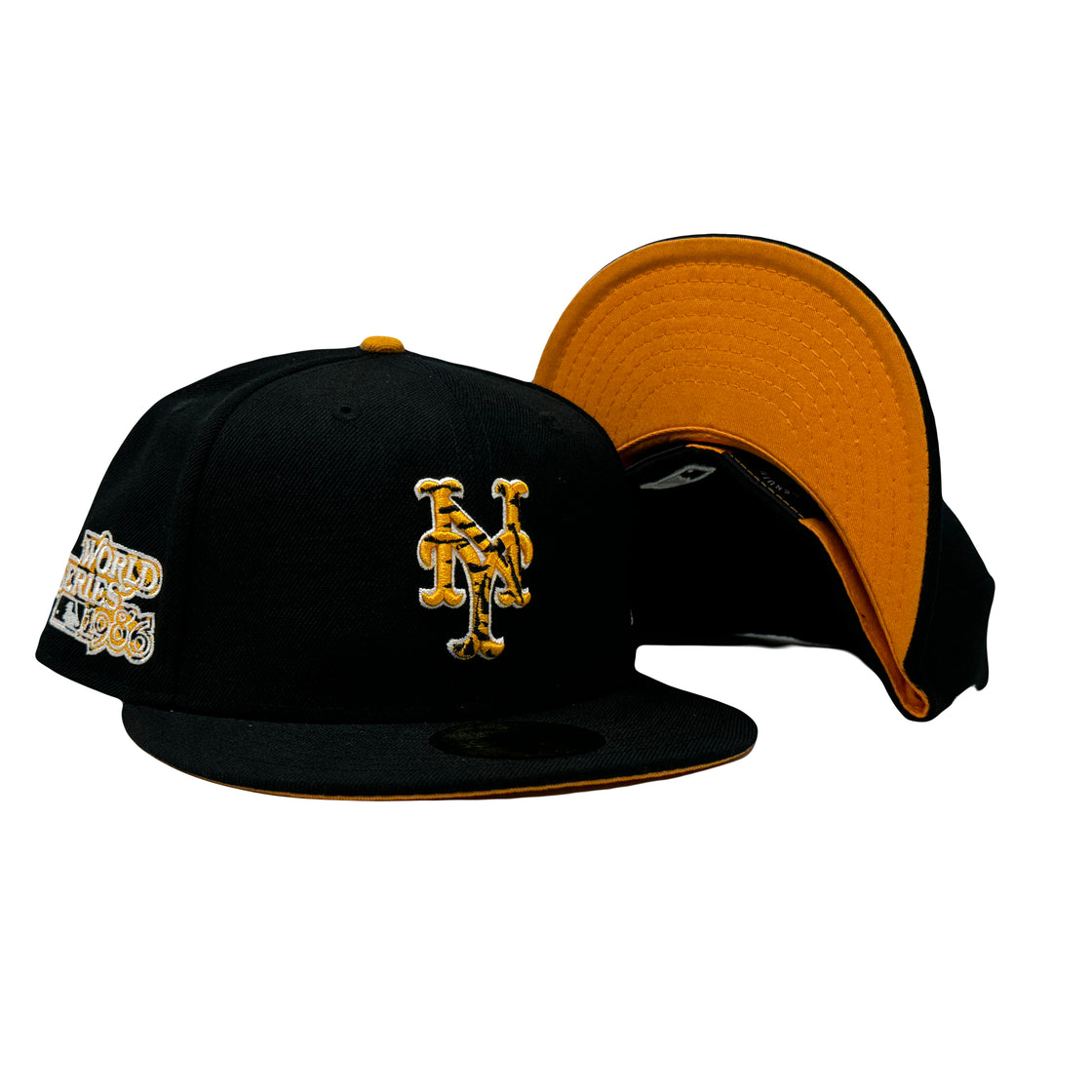 New York Mets 1986 World Series Tiger Print 59Fifty New Era Fitted Hat