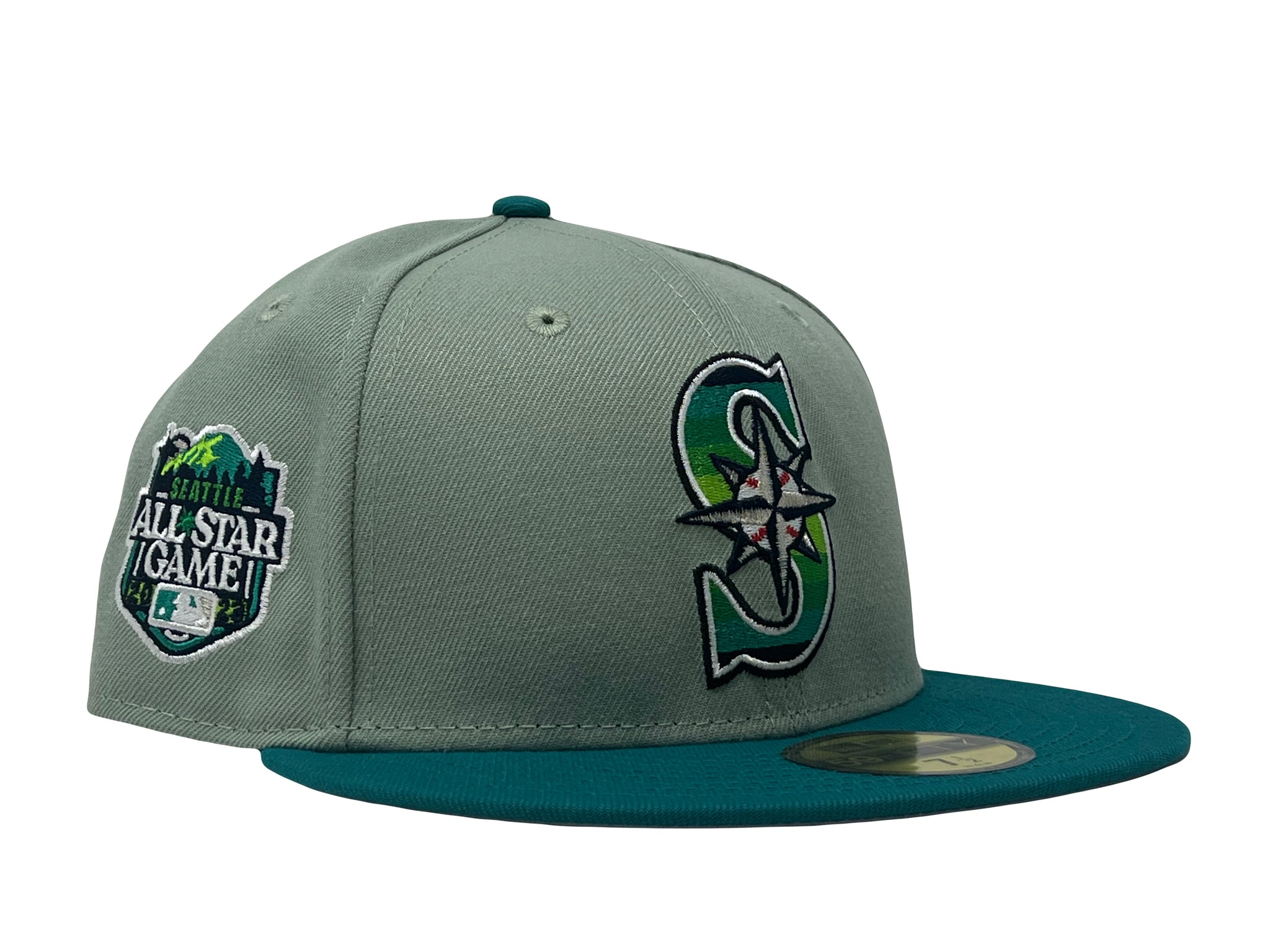 Seattle Mariners New Era 2001 All-Star Game Two-Tone 59FIFTY Fitted Hat -  White/Aqua