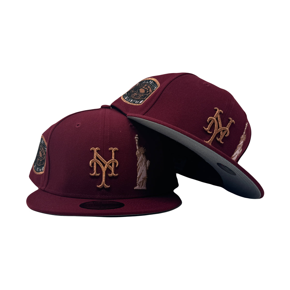 New York Mets 1969 World Series Burgundy Statue of Liberty 59Fifty New Era Fitted Hat