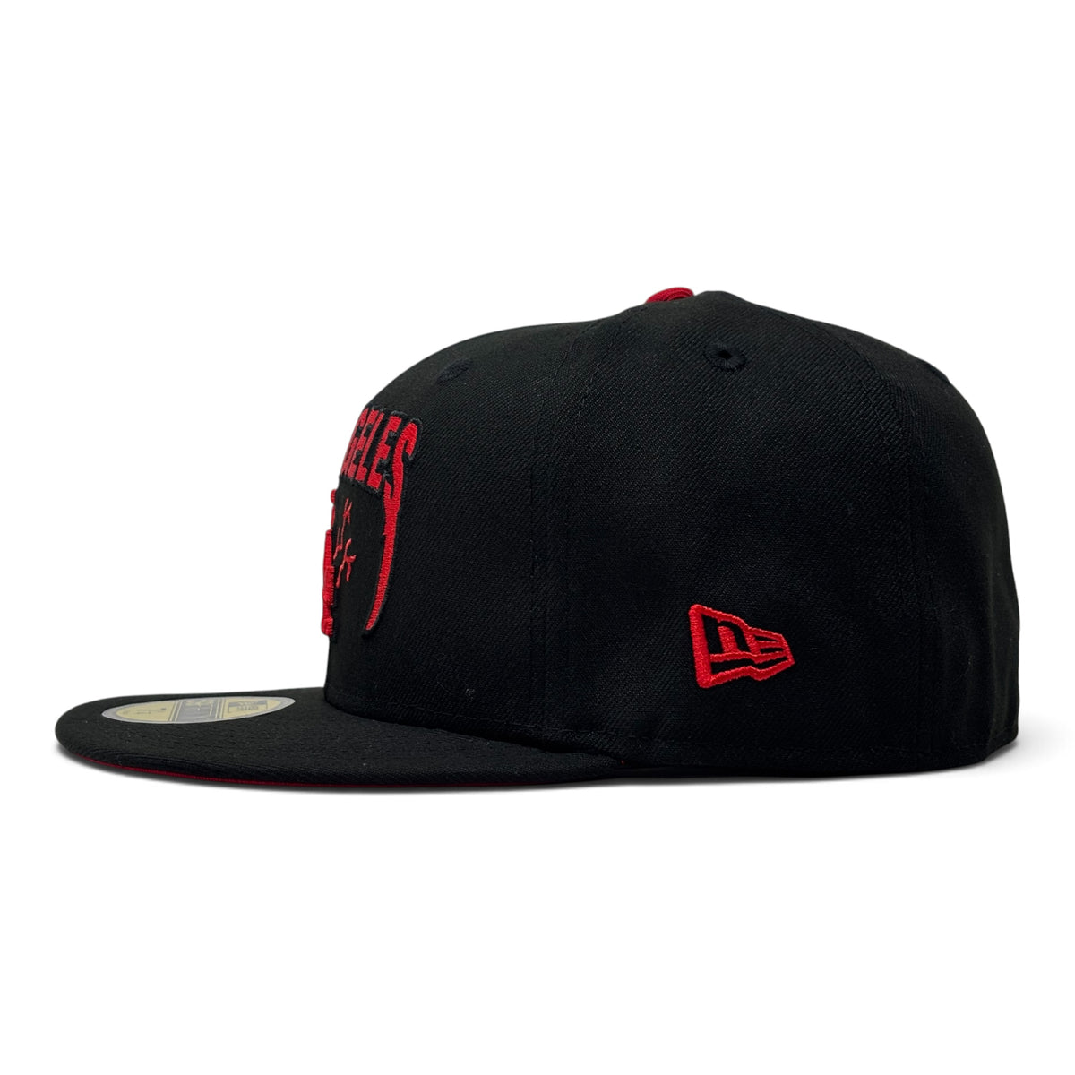 Los Angeles Dodgers 2025 Tokyo Series Red Brim "Metallica Logo" Fitted Hat