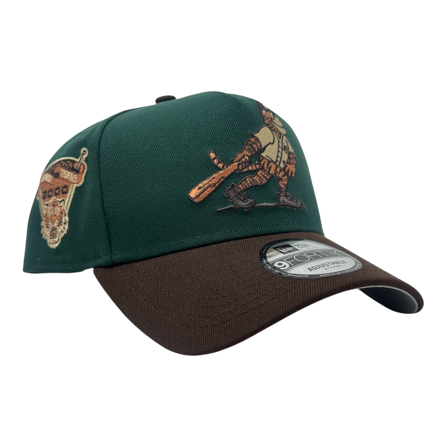 Detroit Tigers 2000  9Forty A Frame  Snapback Hats-Green/Brown