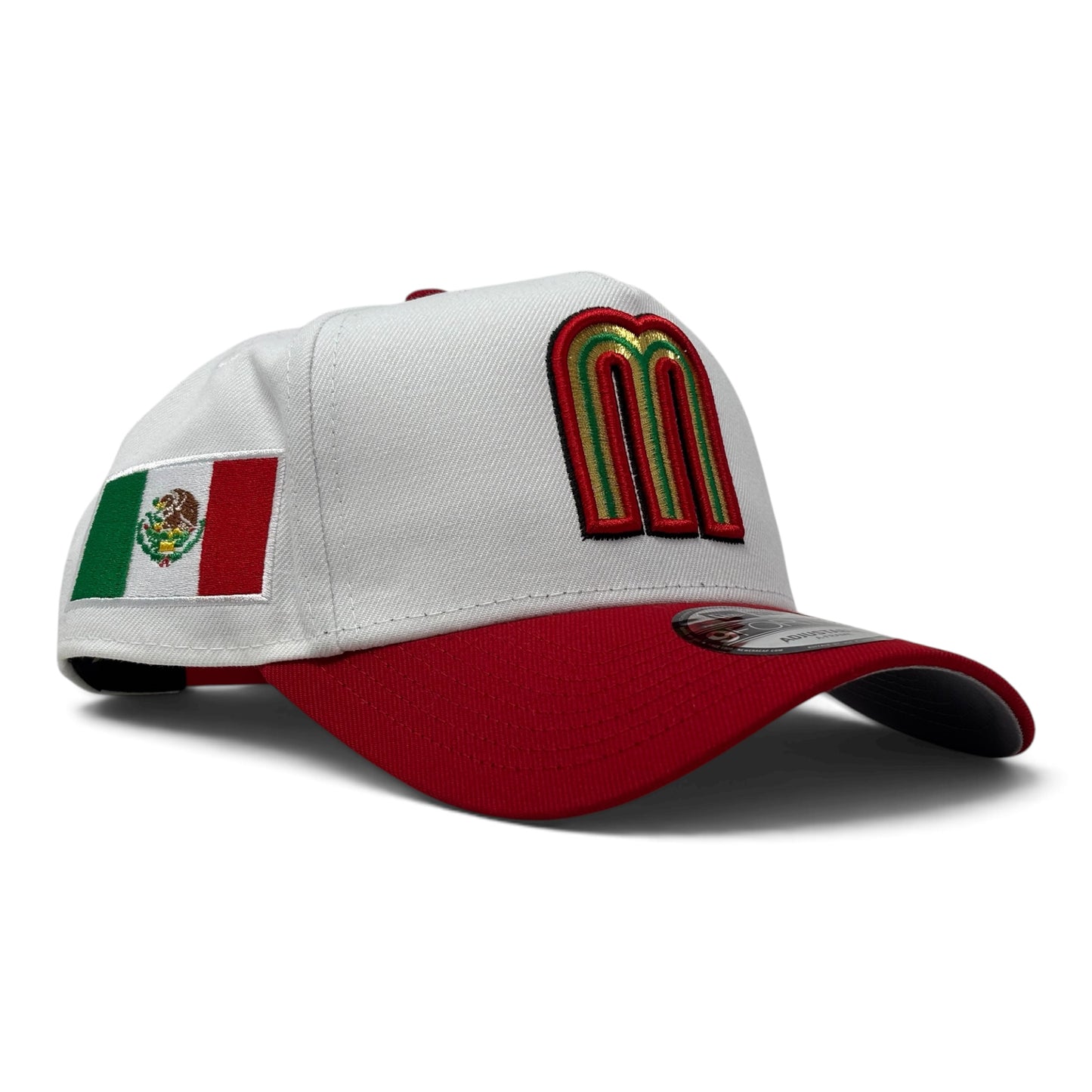 Mexico 2026 World Baseball Classic 9Forty A-Frame Snapback-White Red
