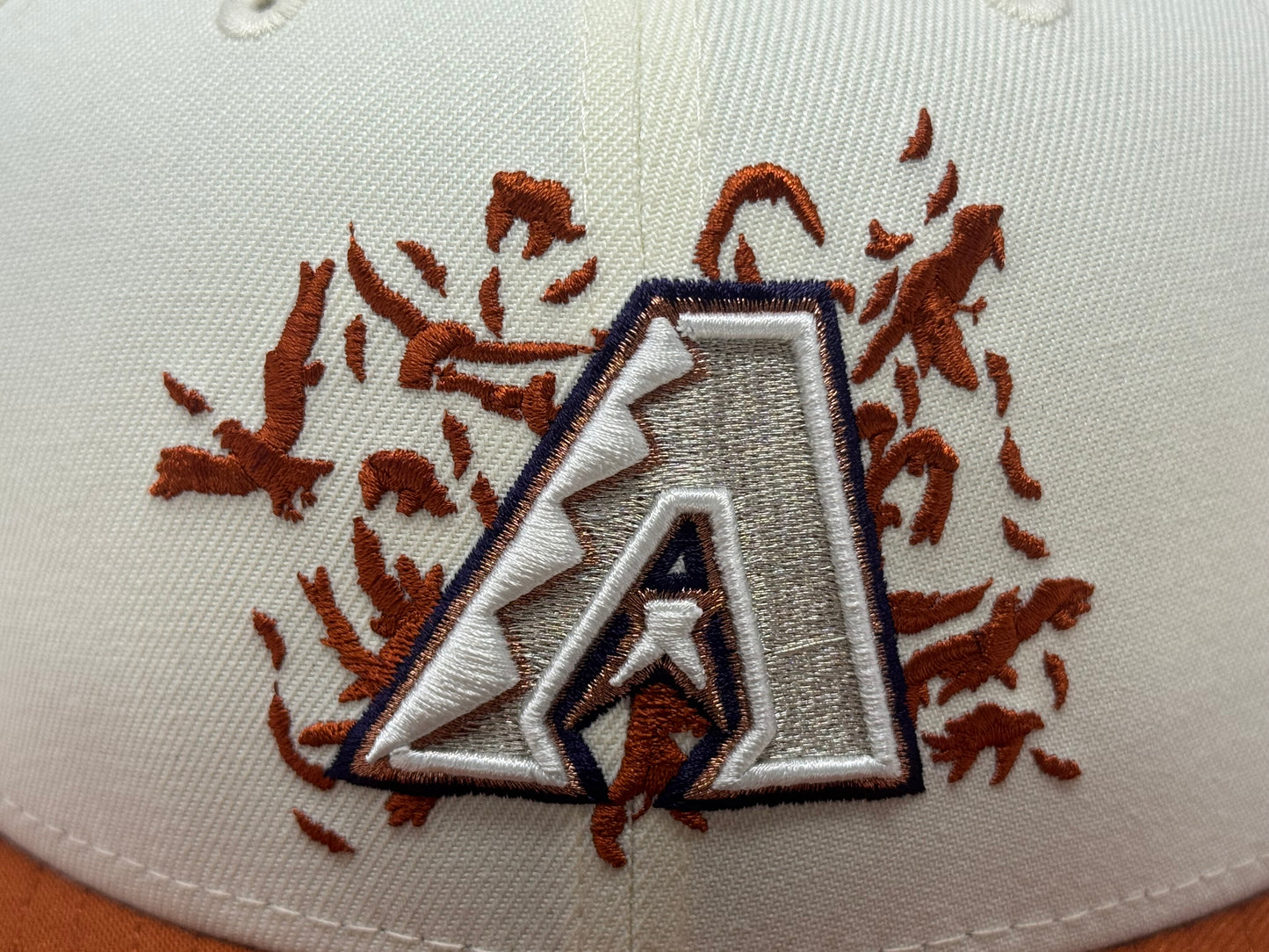 Arizona Diamondbacks "Halloween Pack" Snapback Hats-Off White Rust