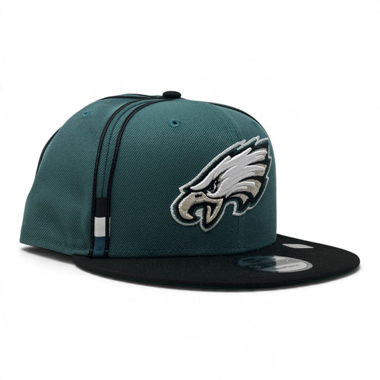 Philadelphia Eagle Double Piping 9Fifty New Era Snapback- Green Black