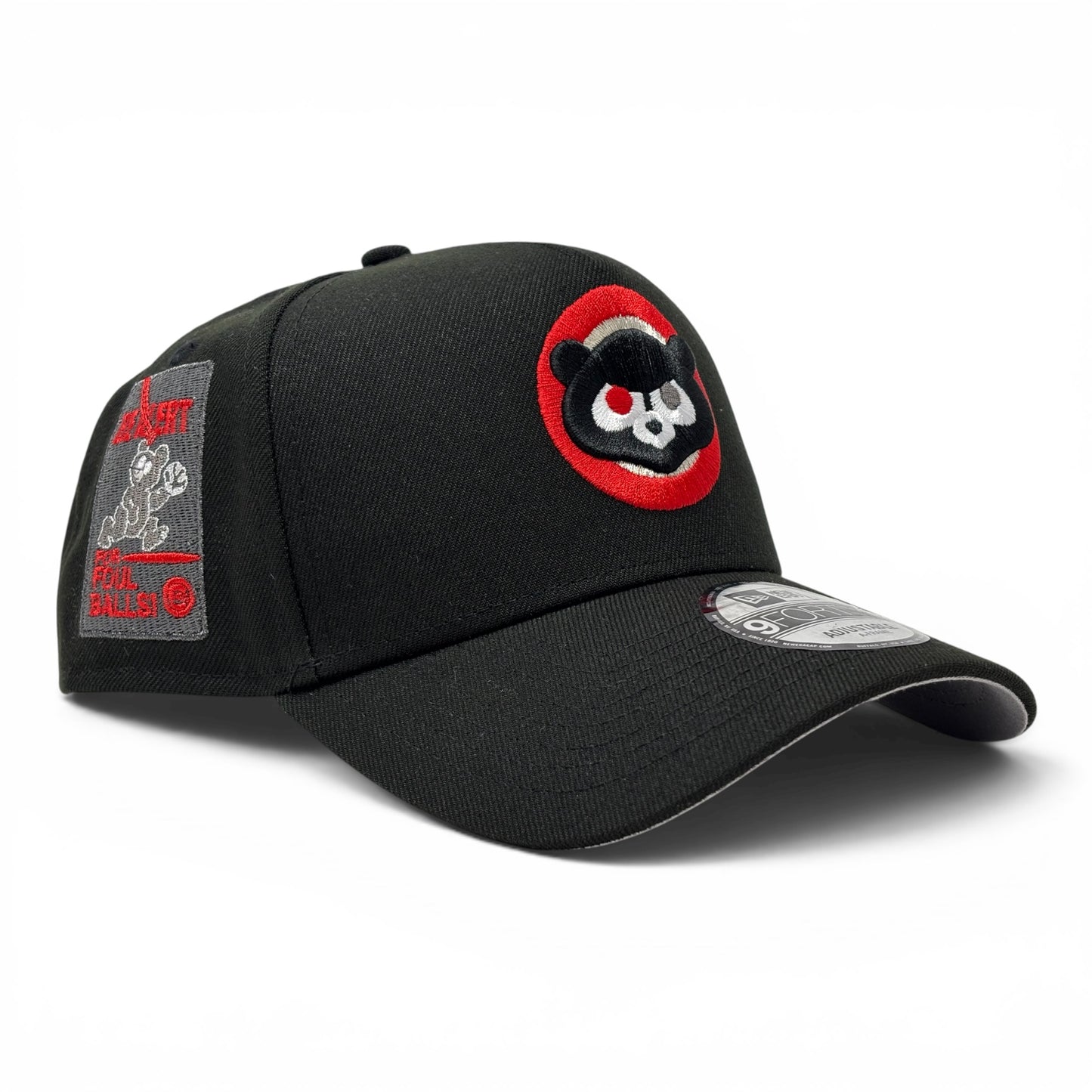 Chicago Cubs " Be Alert for Foul Balls" 9Forty A-Frame Snapback Hats-Black