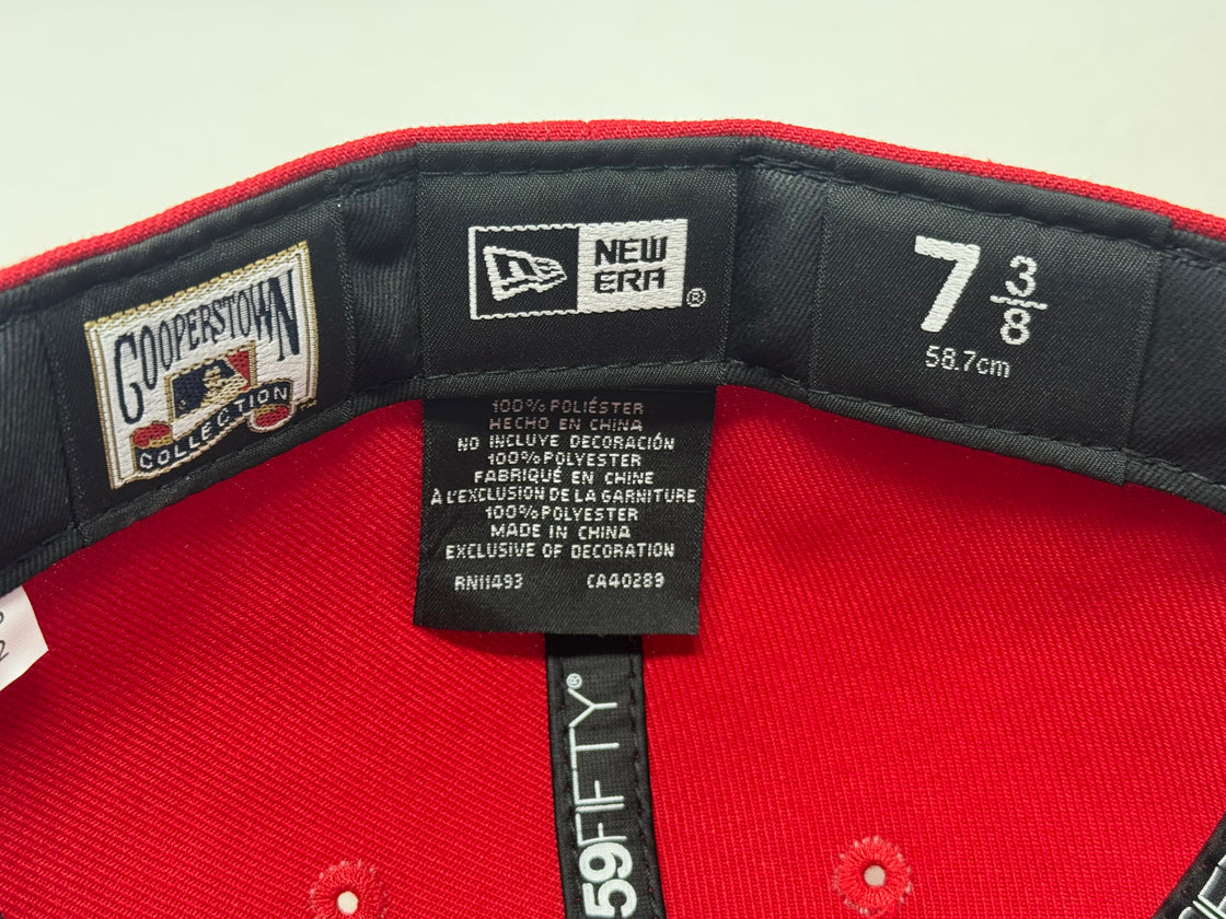 Los Angeles Dodgers 40th Anniversary Upside Down Logo Red Fitted Hats