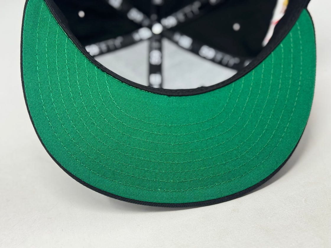 Santos Laguna Mexico Side Patch Fitted Hat-Black
