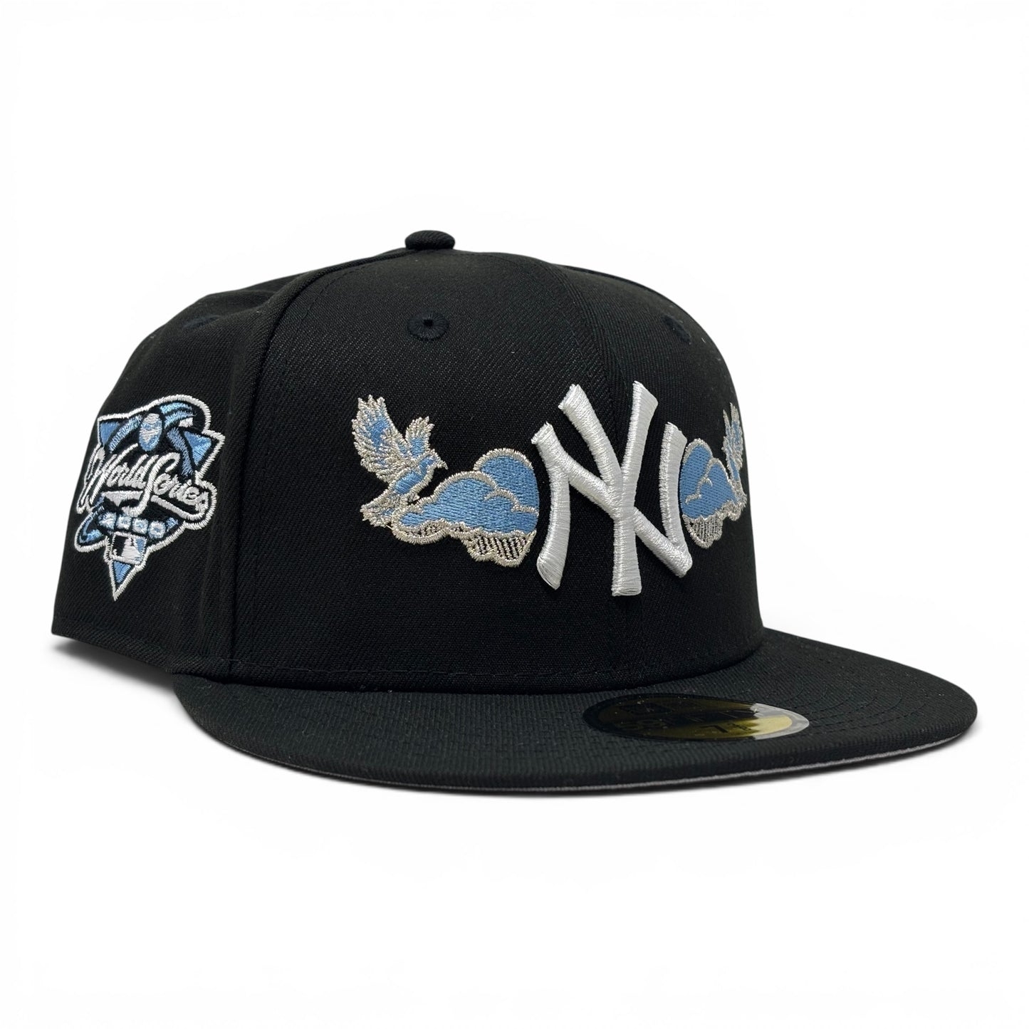 New York Yankees 2000 World Series "Bird in the Cloud" Fitted Hats-Black