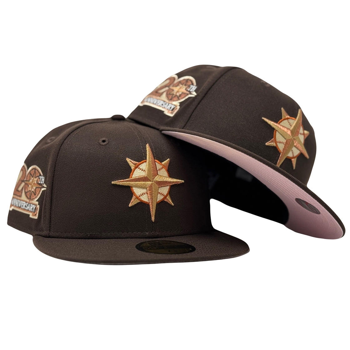 Seattle Mariners 20th Anniversary Deep Brown Fitted Hat