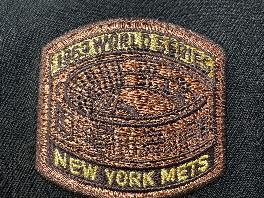 New York Mets 1969 World Series Black Brown 59Fifty New Era Fitted Hat