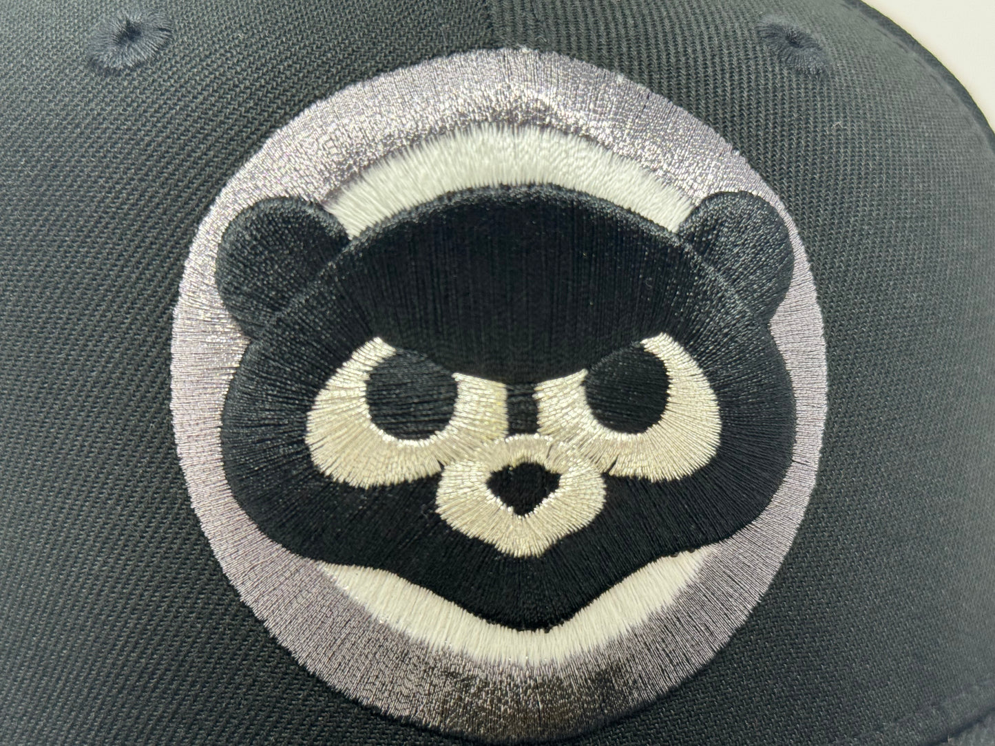 Chicago Cubs Be Alert Foul Balls Logo Fitted Hats-Black