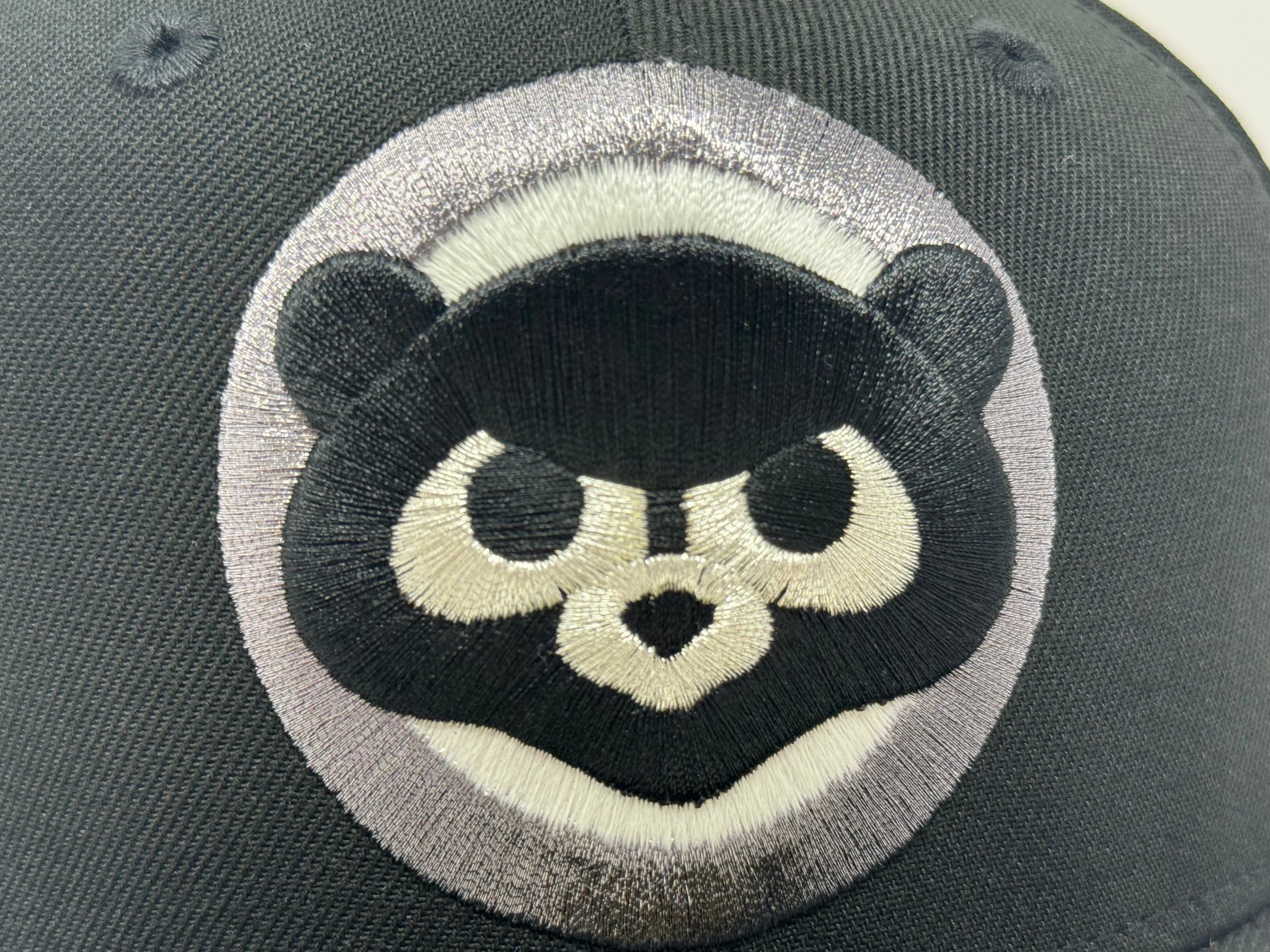 Chicago Cubs Be Alert Foul Balls Logo Fitted Hats-Black