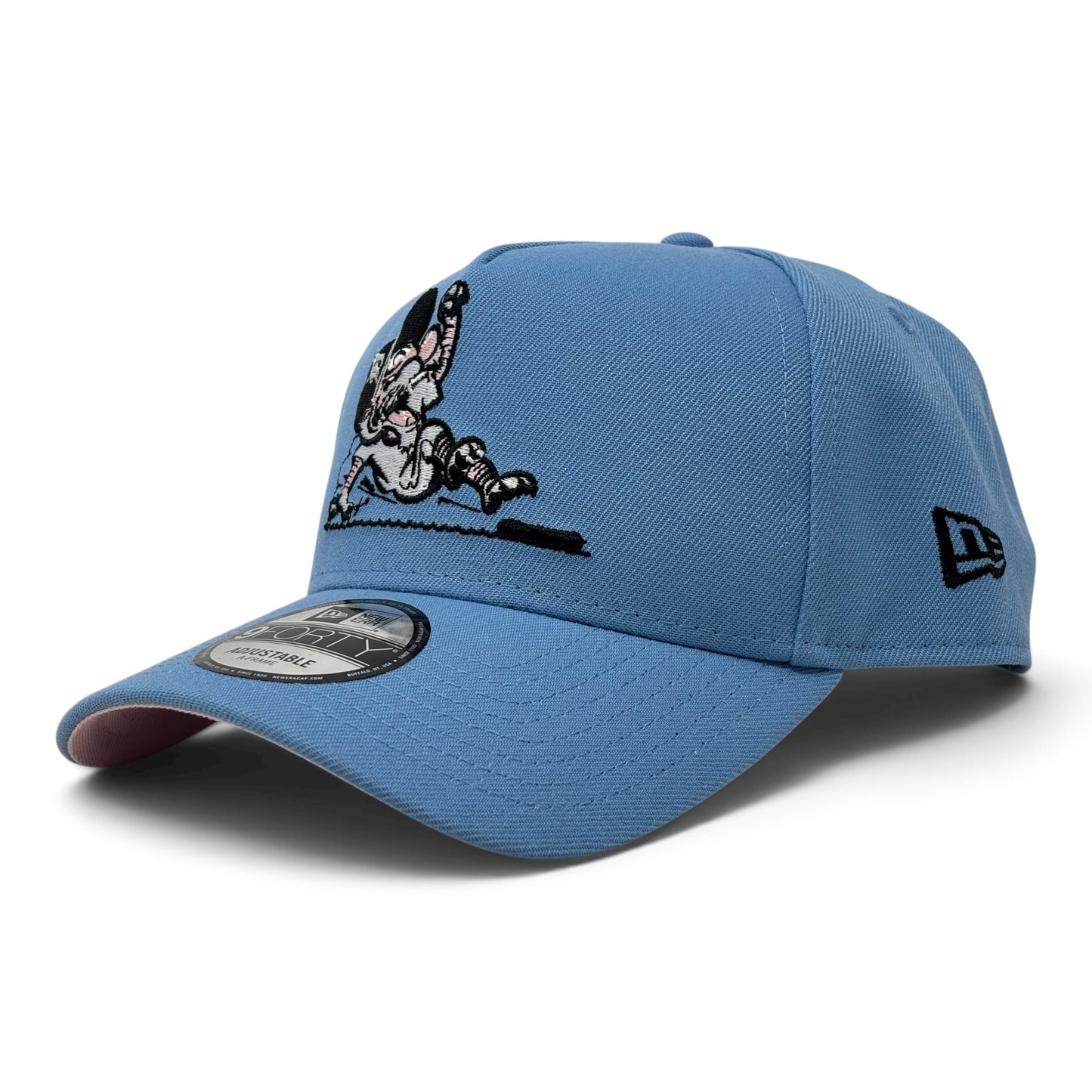 Detroit Tigers 2005 All Star Game Sliding New Era A-Frame Snapback Hat-Sky pink