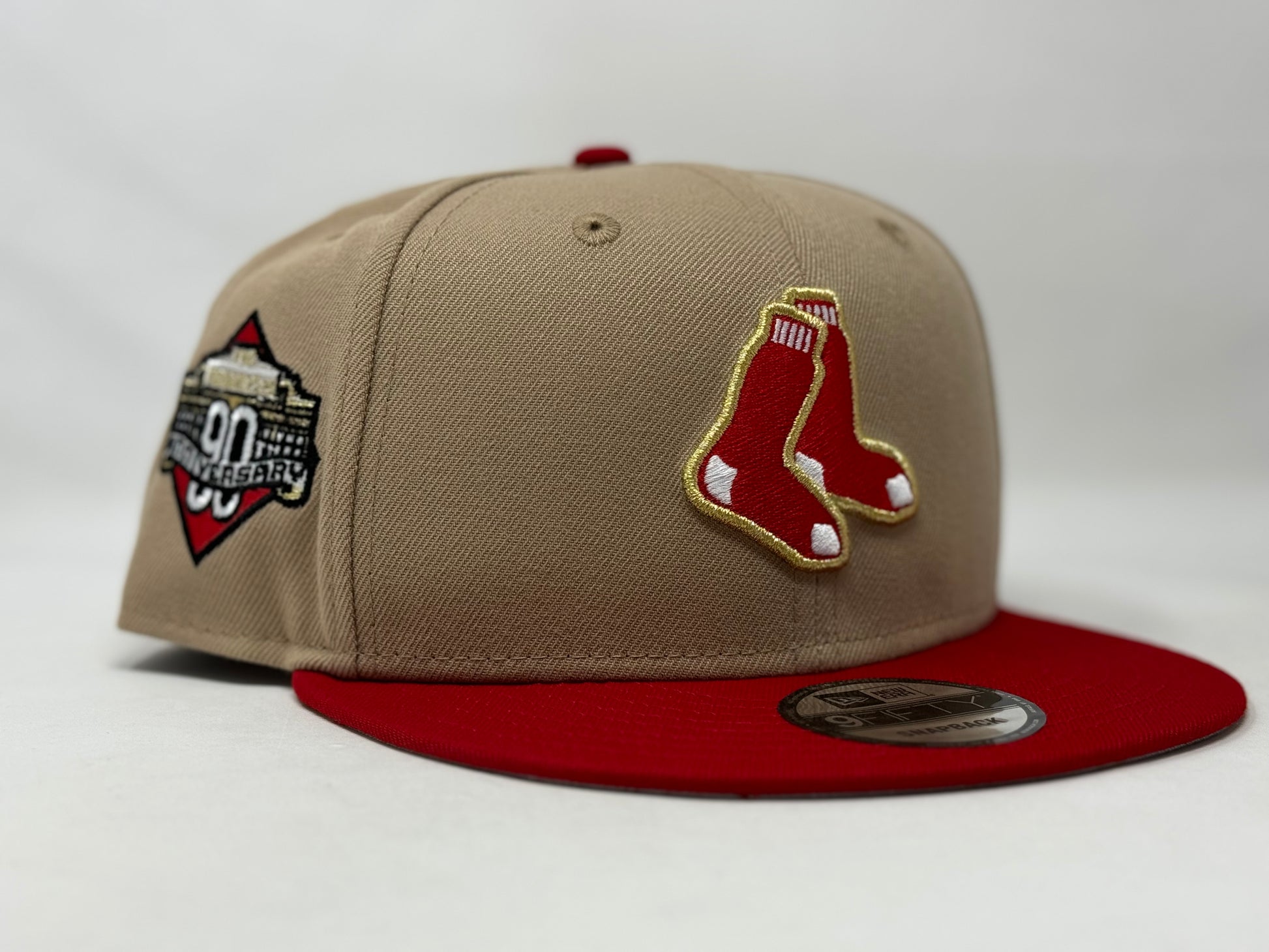 Boston Red Sox 90th Anniversary Camel 9Fifty New Era Snapback Hat