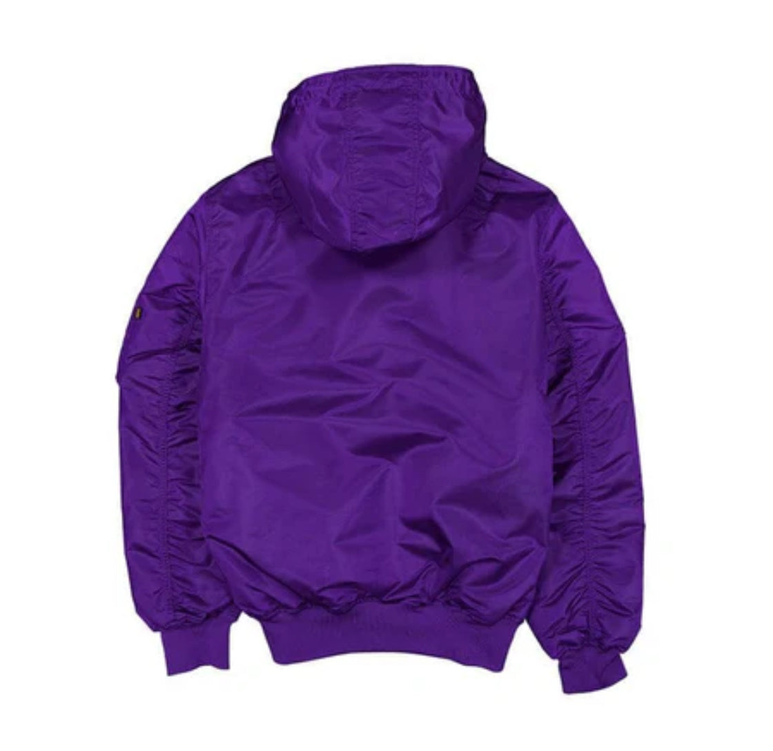 Los Angeles Lakers Alpha Hooded Bomber Jacket