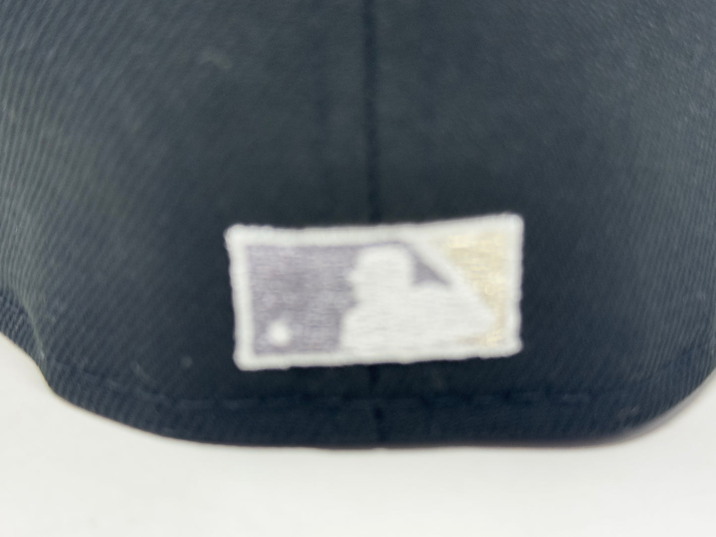 Chicago Cubs Be Alert Foul Ball Logo New Era Fitted Hats-Metallic Black