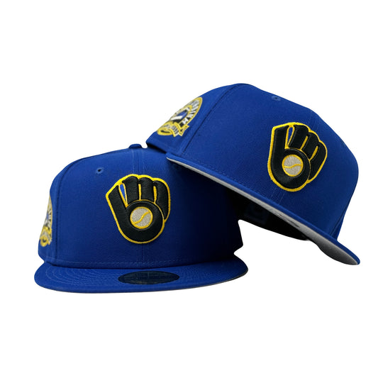 Milwaukee Brewers Royal Blue County Stadium 59Fifty New Era Fitted Hat