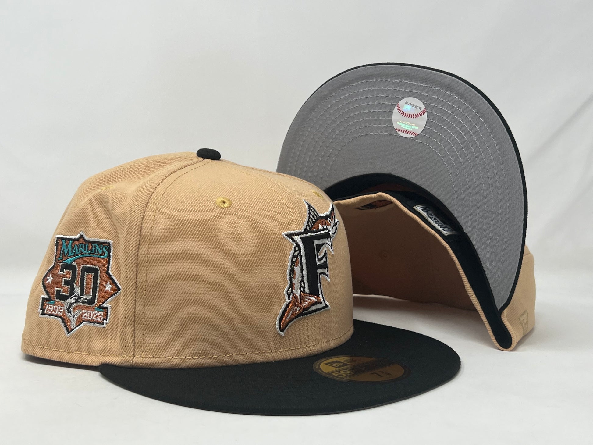 Blush Color Florida Marlins 30th Anniversary New Era Fitted Hat