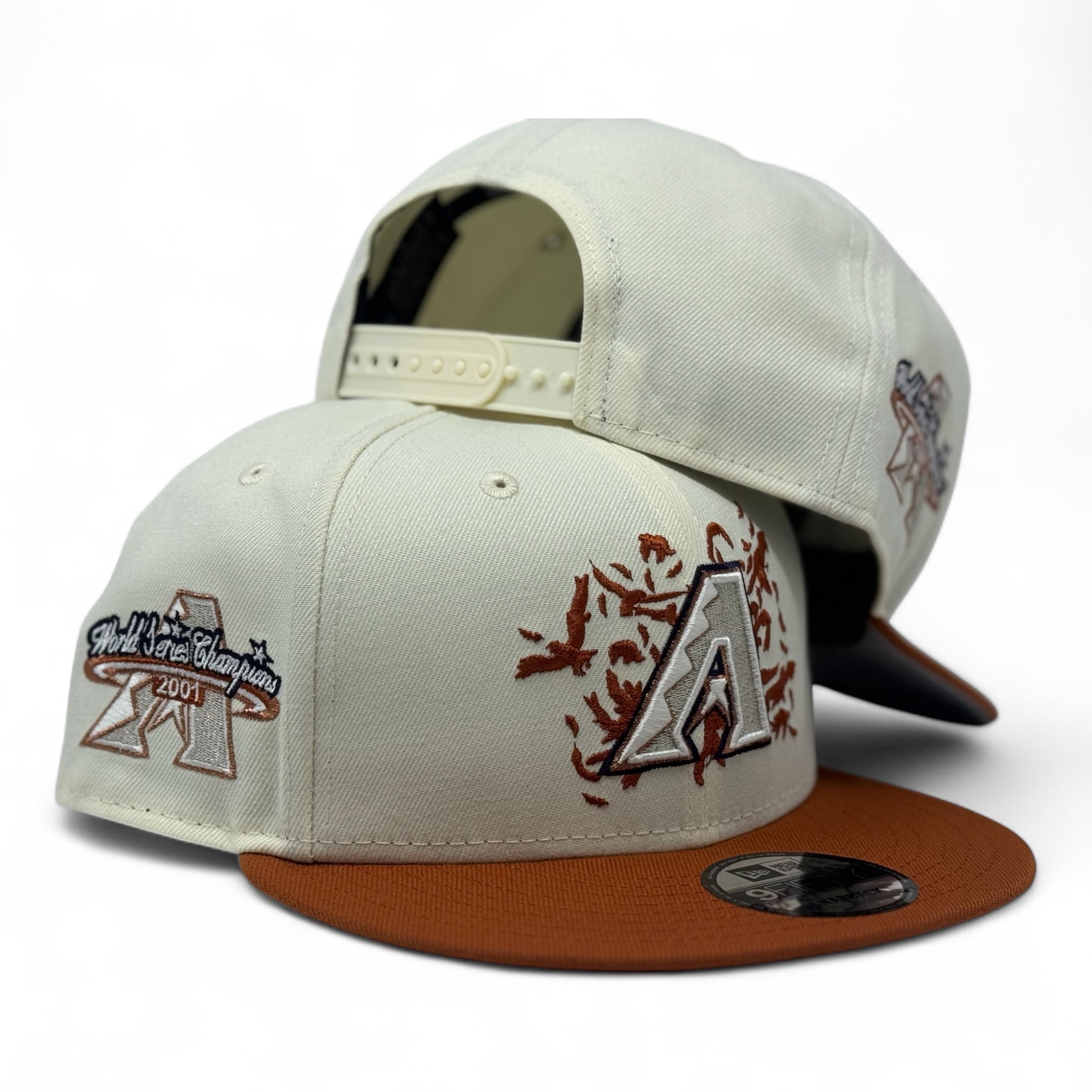 Arizona Diamondbacks "Halloween Pack" Snapback Hats-Off White Rust