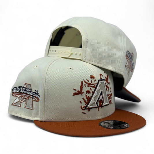 Arizona Diamondbacks "Halloween Pack" Snapback Hats-Off White Rust