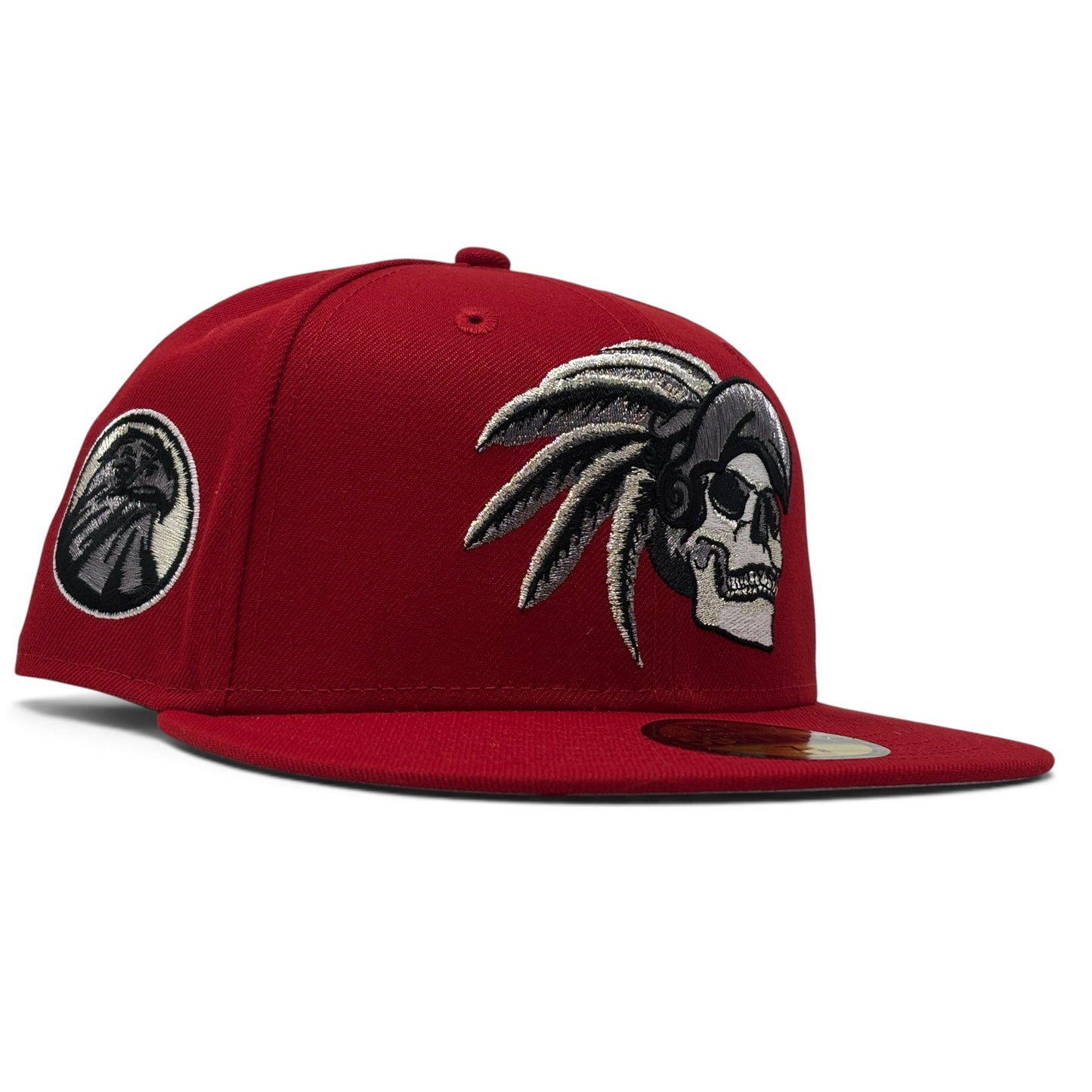 Aztec Skull Warriors New Era Fitted Hat-Black
