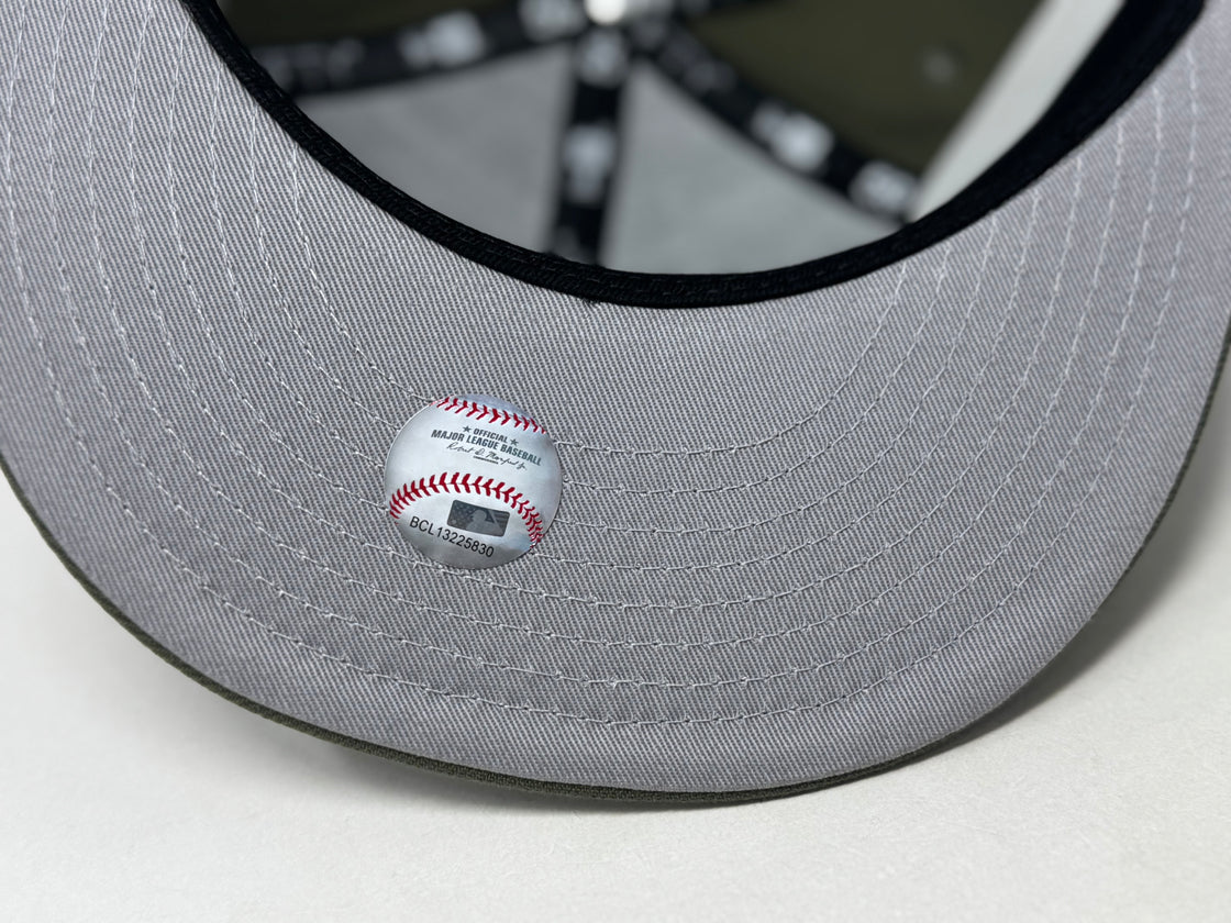 Los Angeles Angels 35th Anniversary Fitted Hats-Olive