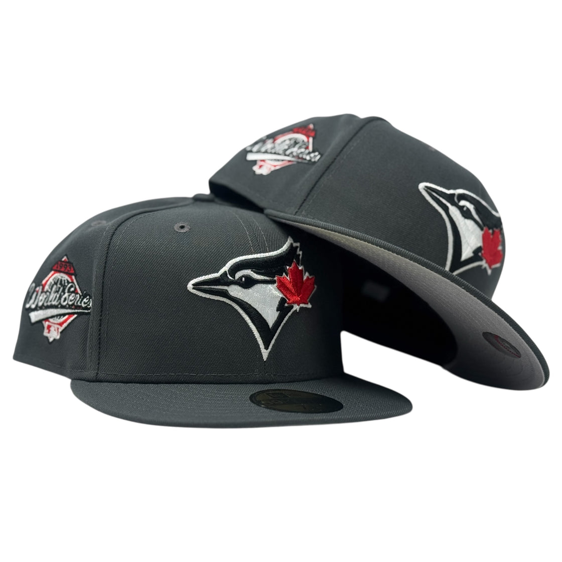Toronto Blue Jays 1993 World Series Fitted Hats-Dark Gray