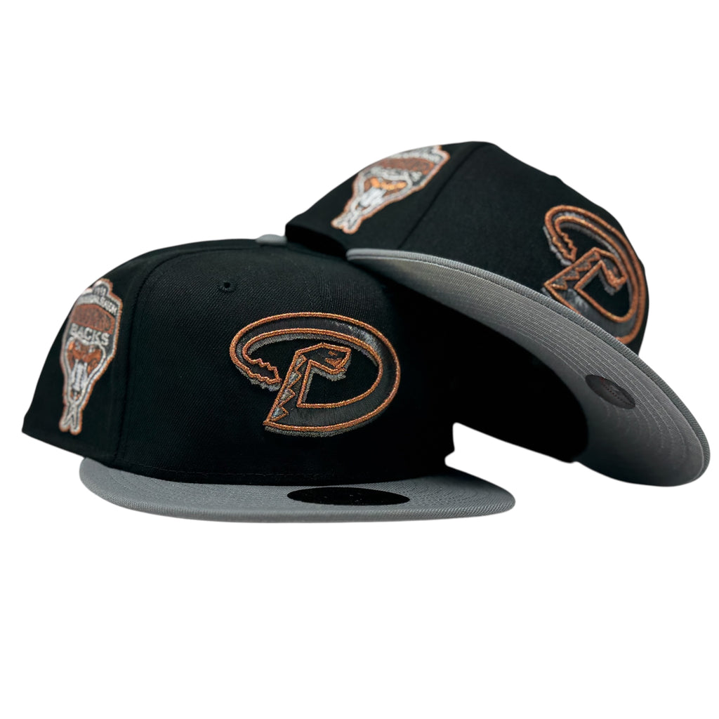 Arizona Diamondbacks 1998 Inaugural Season Fitted Hats-Black Storm Gray