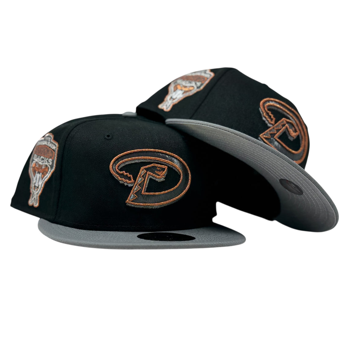 Arizona Diamondbacks 1998 Inaugural Season Fitted Hats-Black Storm Gray