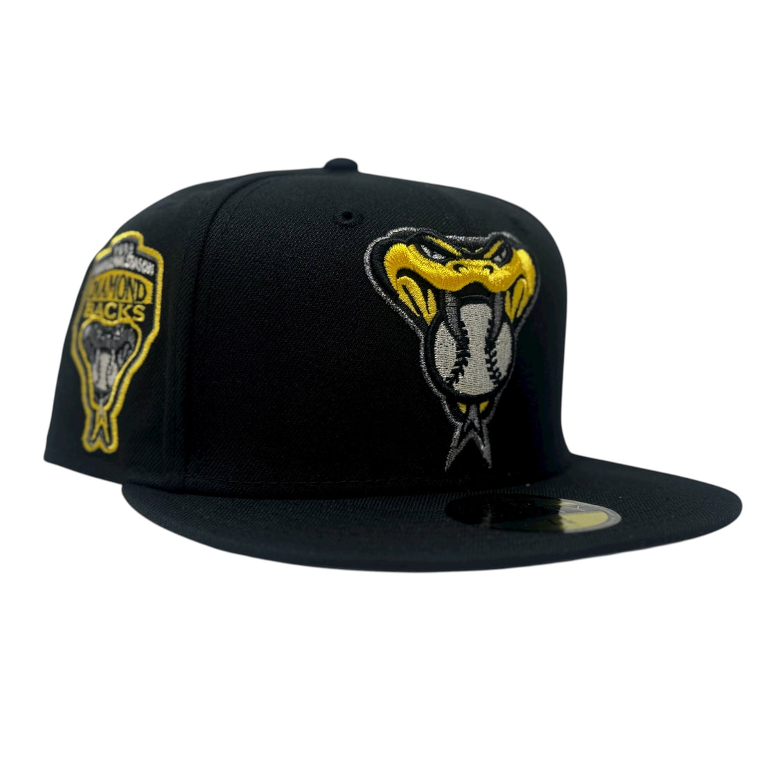 Arizona Diamondbacks 1998 Inaugural Season Fitted Hats-Black Yellow
