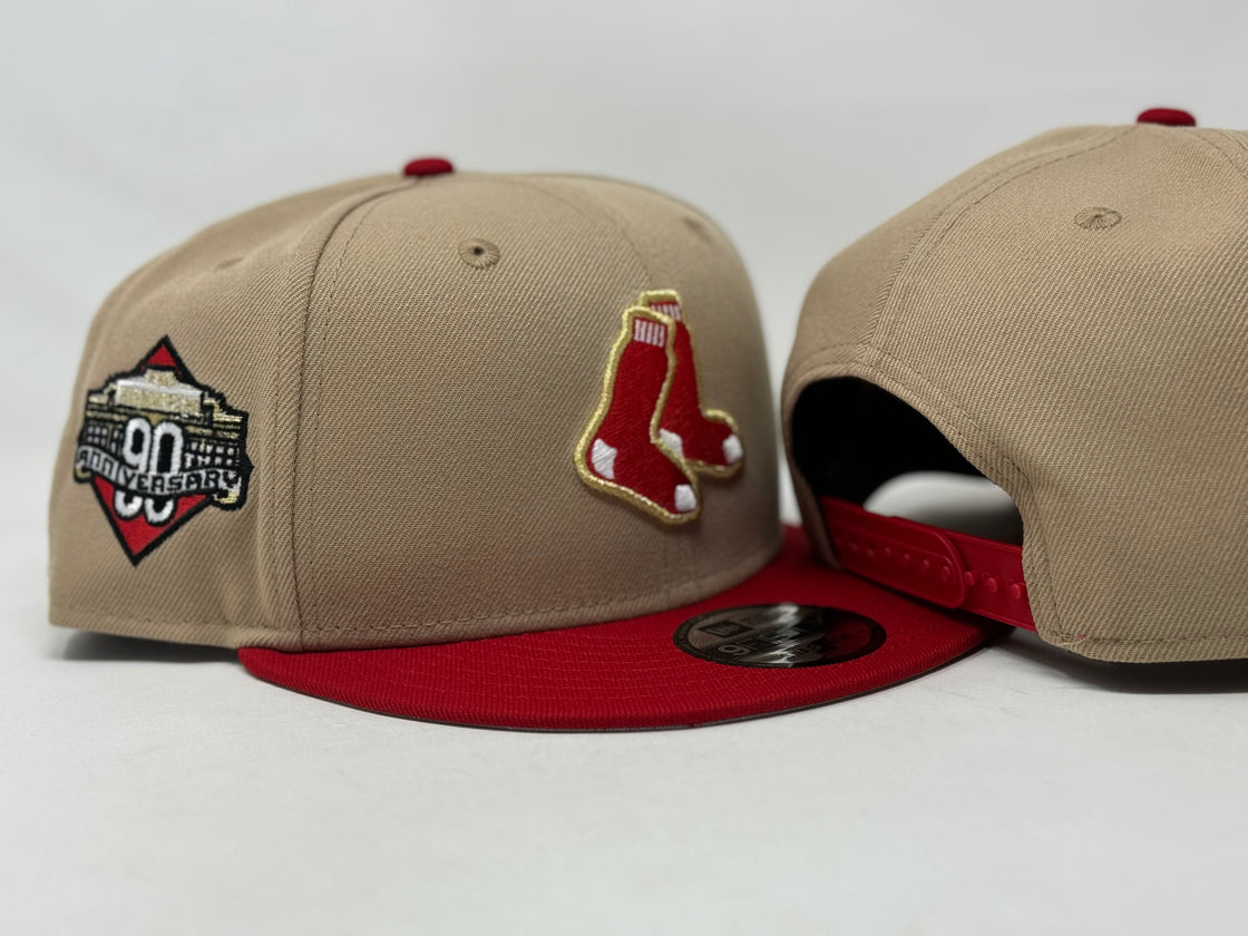 Boston Red Sox 90th Anniversary Camel 9Fifty New Era Snapback Hat